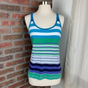 Banana Republic Striped Cotton Tank Top, L